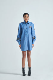 Avian Chic Shirt Dress