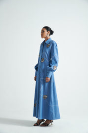 Azure Odyssey Shirt Dress