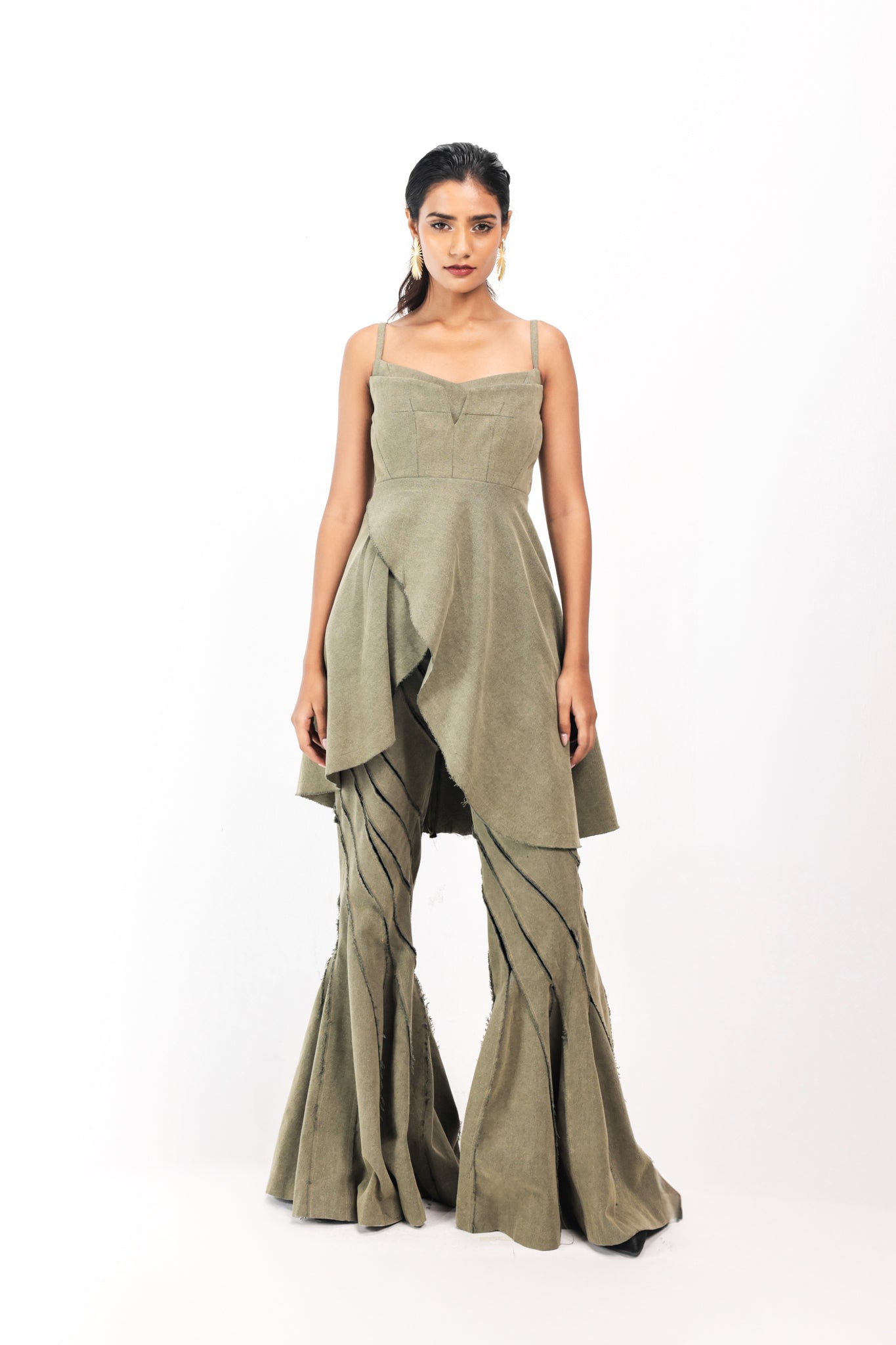 Sage Drift Corset Top