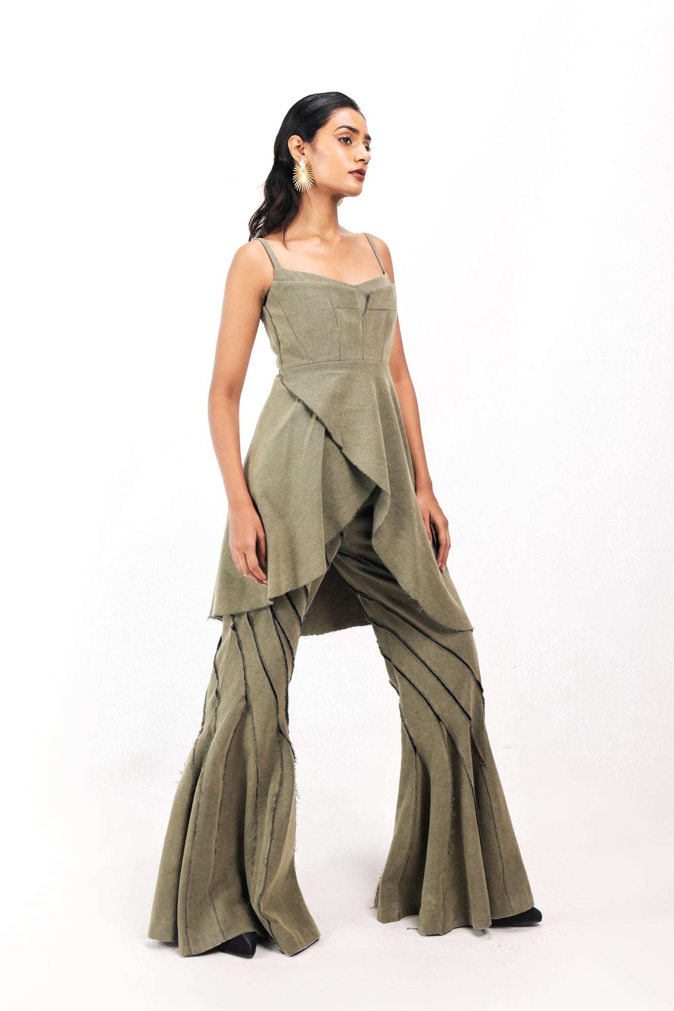 Sage Drift Corset Top