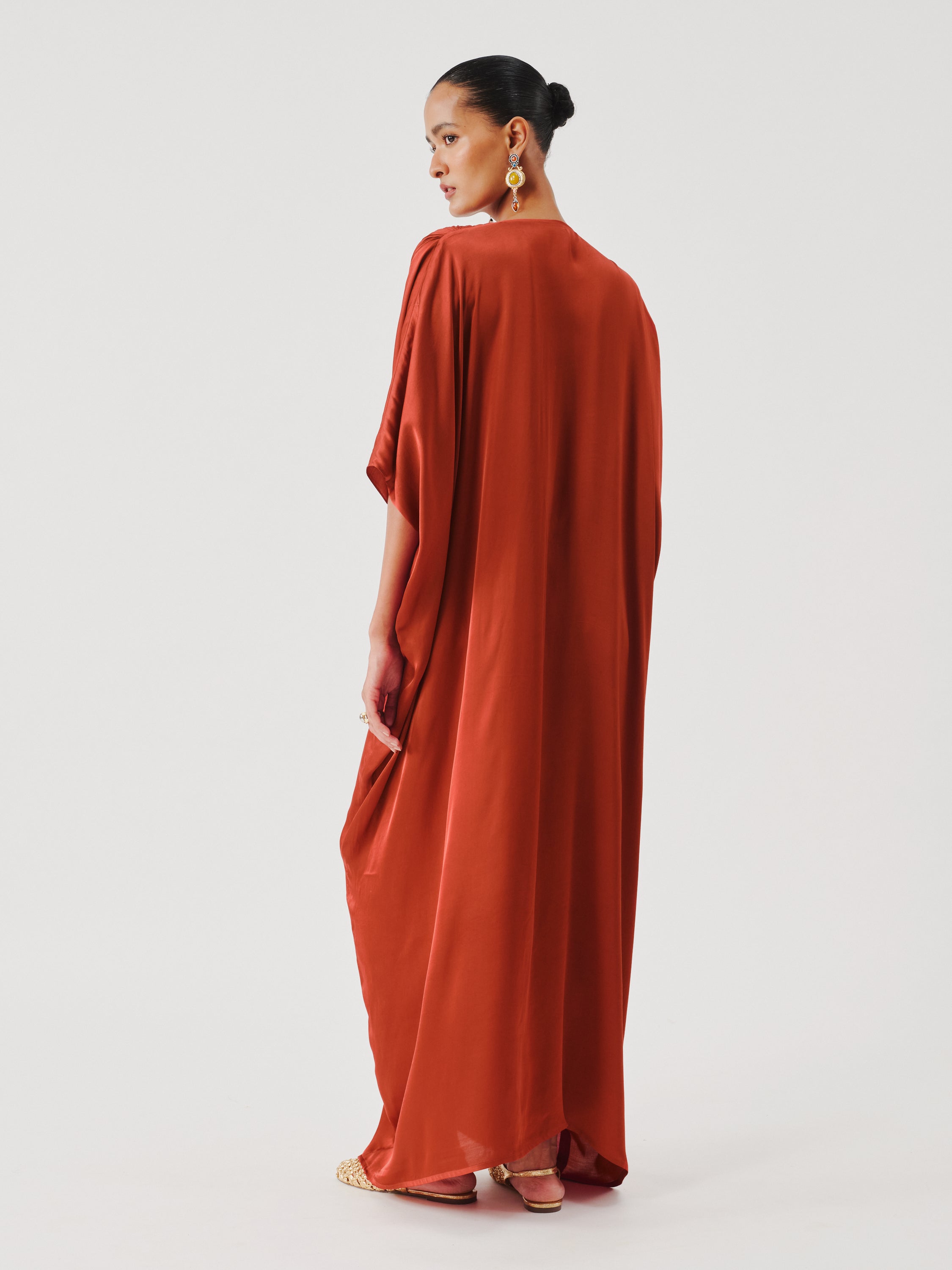 Regal Kaftan in Rust