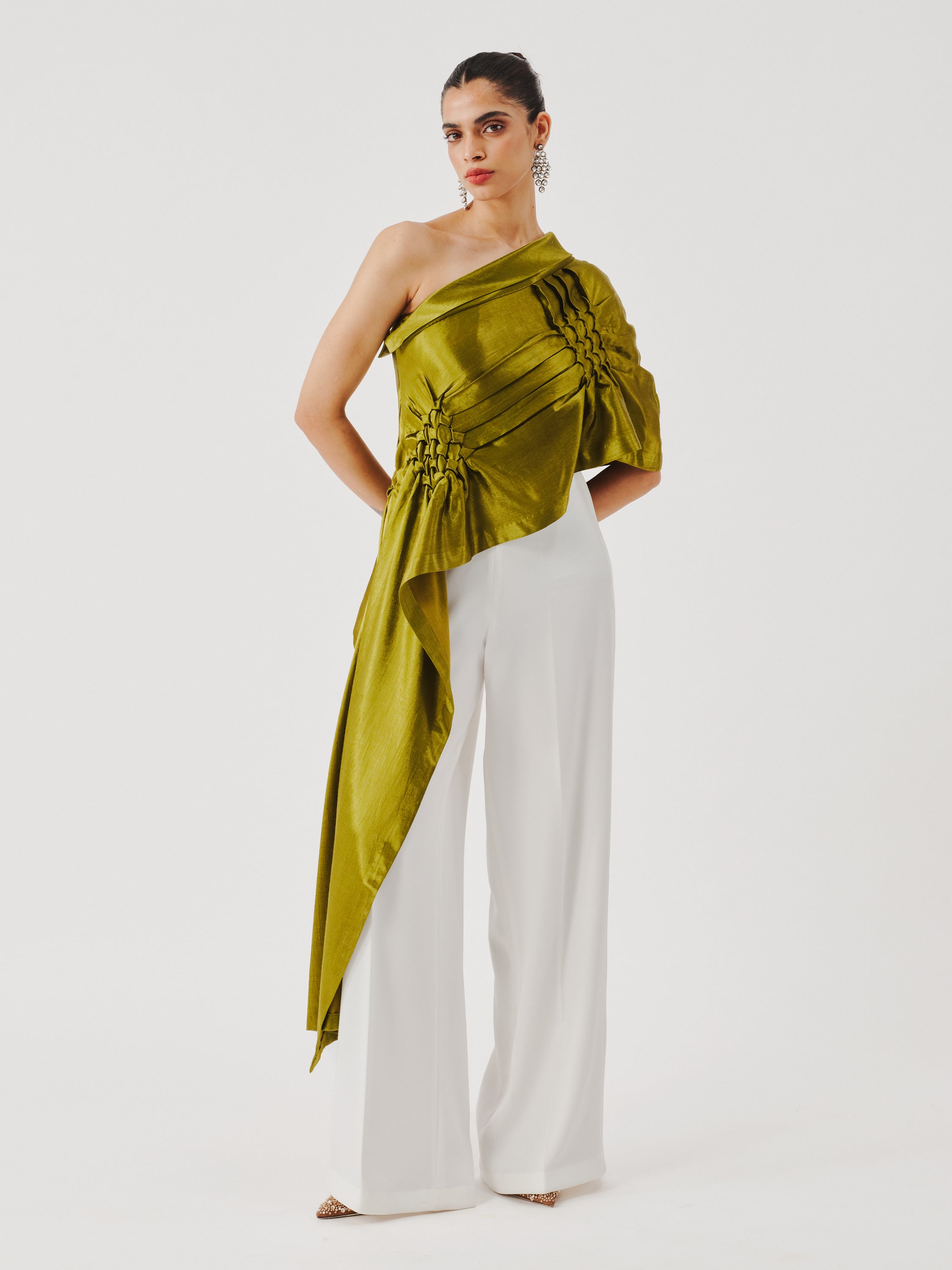 Pisa Top in Olive Green