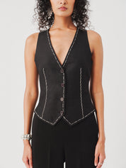 Bearer Linen Waistcoat