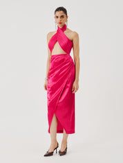 Hope Halter Neck Top in Pink