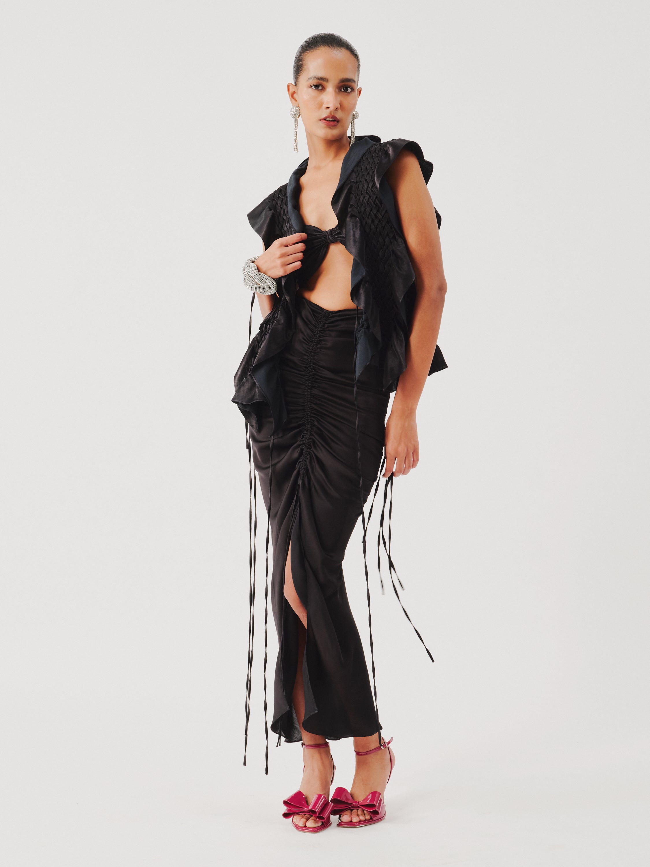 Cirrus Skirt in Noir