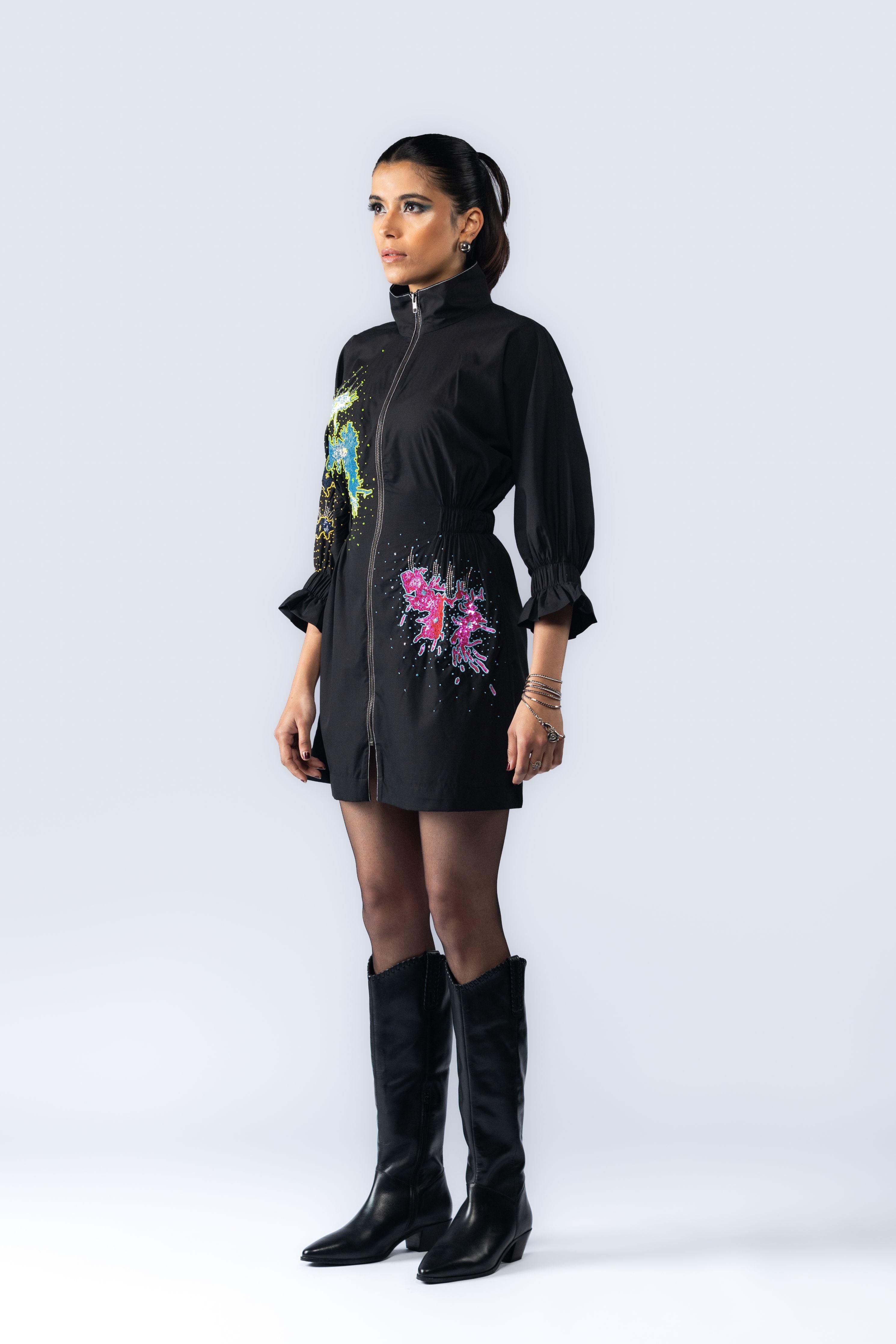 Hand Embroidered Sequin Dress