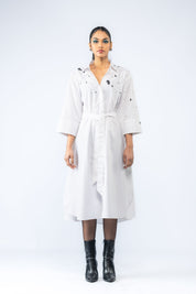 Hand Painted Dress With Belt