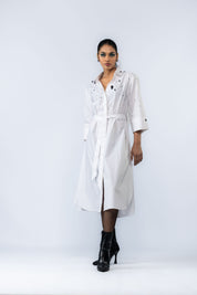 Hand Painted Dress With Belt