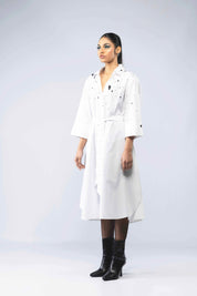 Hand Painted Dress With Belt
