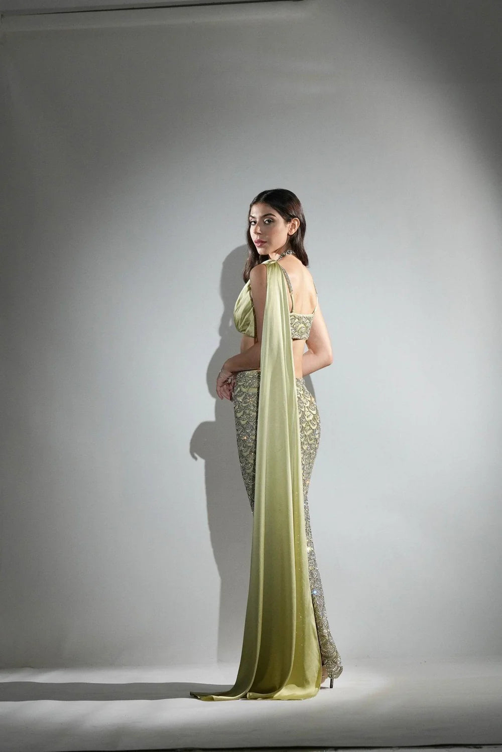 Serena Matcha Green Crystal Co-ord Set