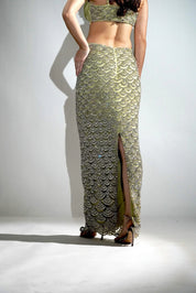 Serena Matcha Green Crystal Co-ord Set