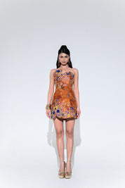Amber Bloom Light Embroidered Dress