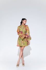 Olive Green Doll Dress With Belt