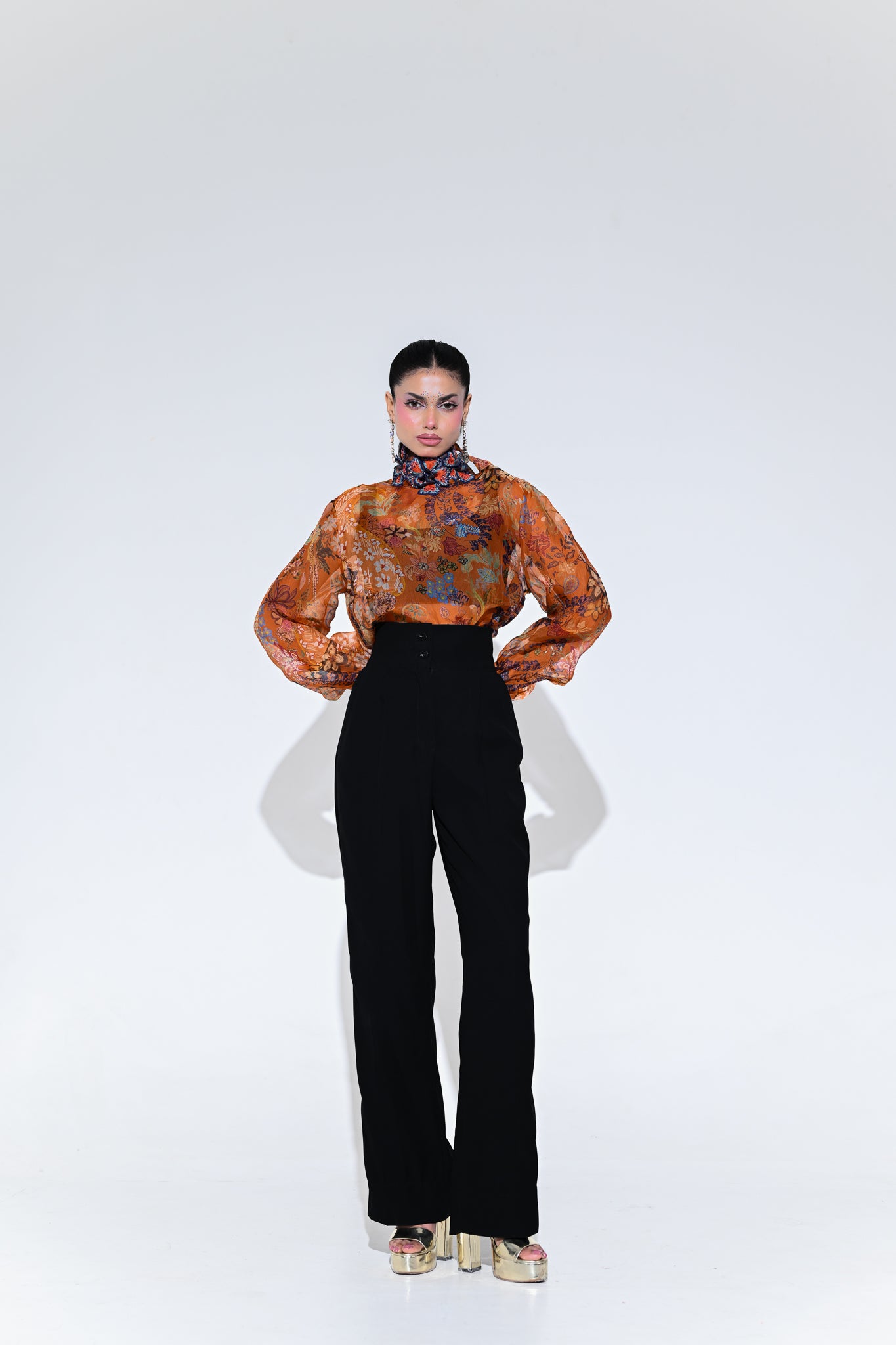 Amber Bloom Shirt Pant Set