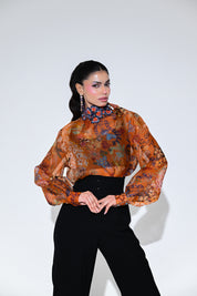 Amber Bloom Shirt Pant Set