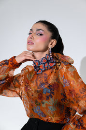 Amber Bloom Shirt Pant Set