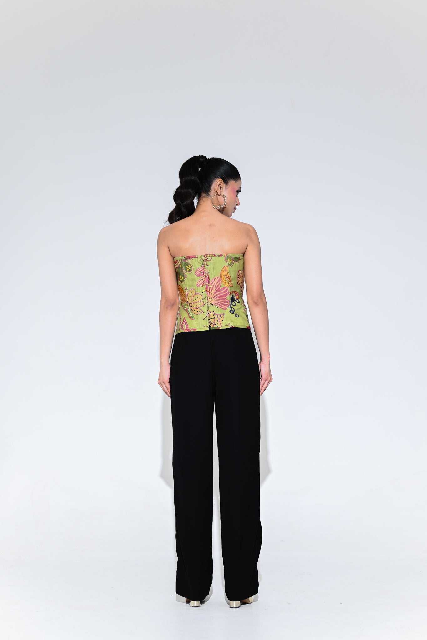 Olive Bloom Corset Set