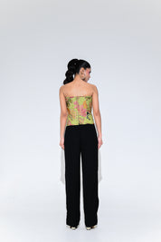 Olive Bloom Corset Set