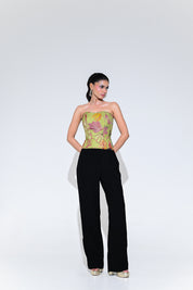 Olive Bloom Corset Set