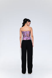 Violet Bloom Corset Set
