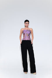 Violet Bloom Corset Set