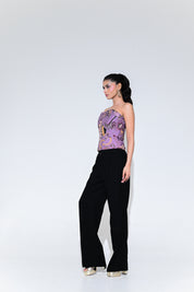 Violet Bloom Corset Set