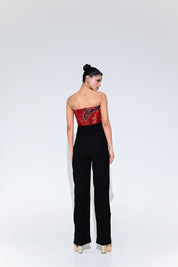 Scarlet Flower Patch Jumpsuit