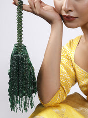 Bottle Green Shimmy Bag