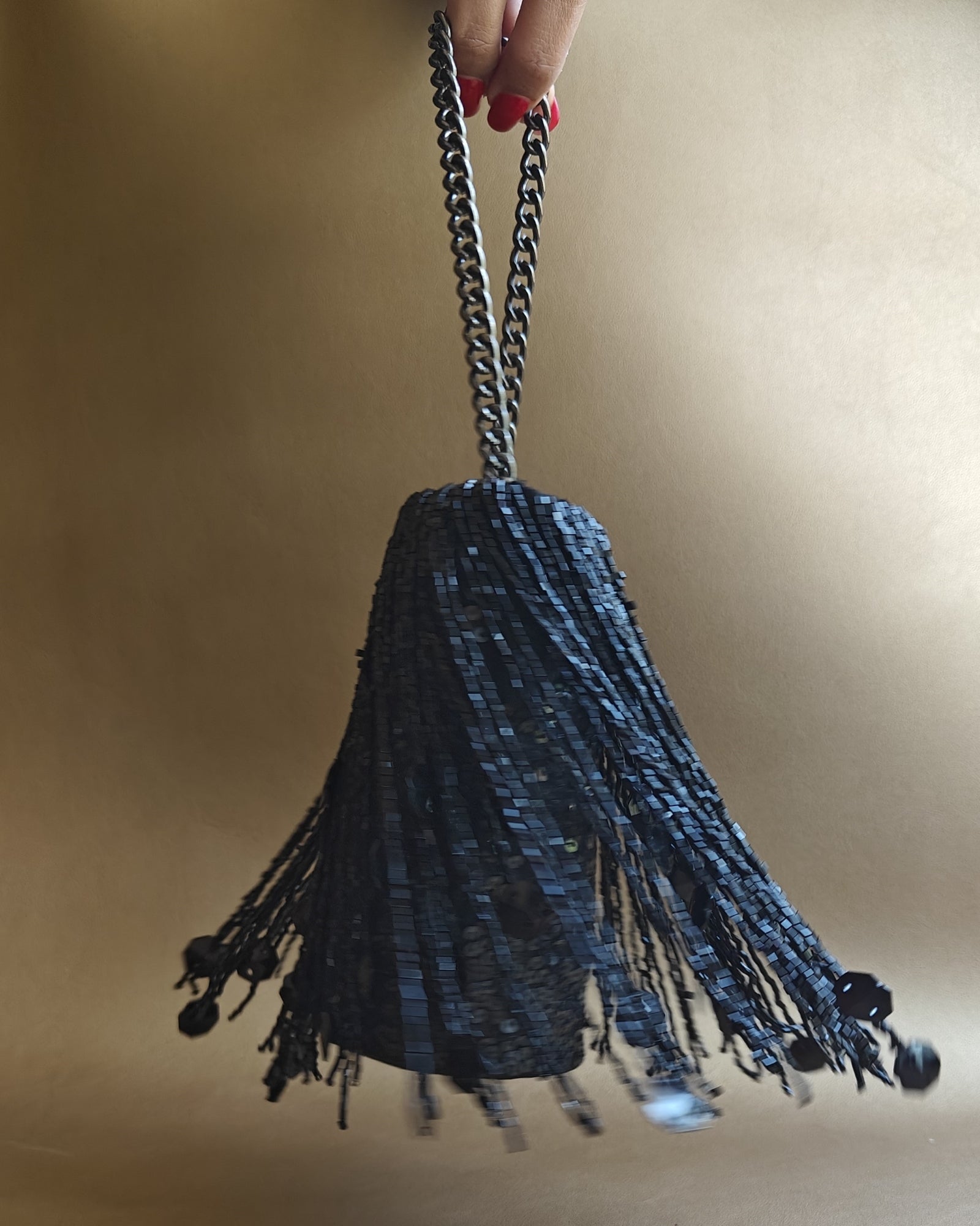 Black Shimmy Bag