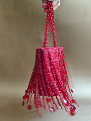 Crimson Red Shimmy Bag