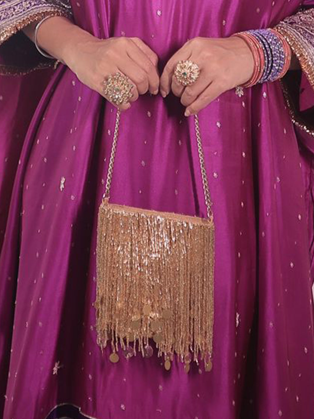 Gold Shimmy Bag