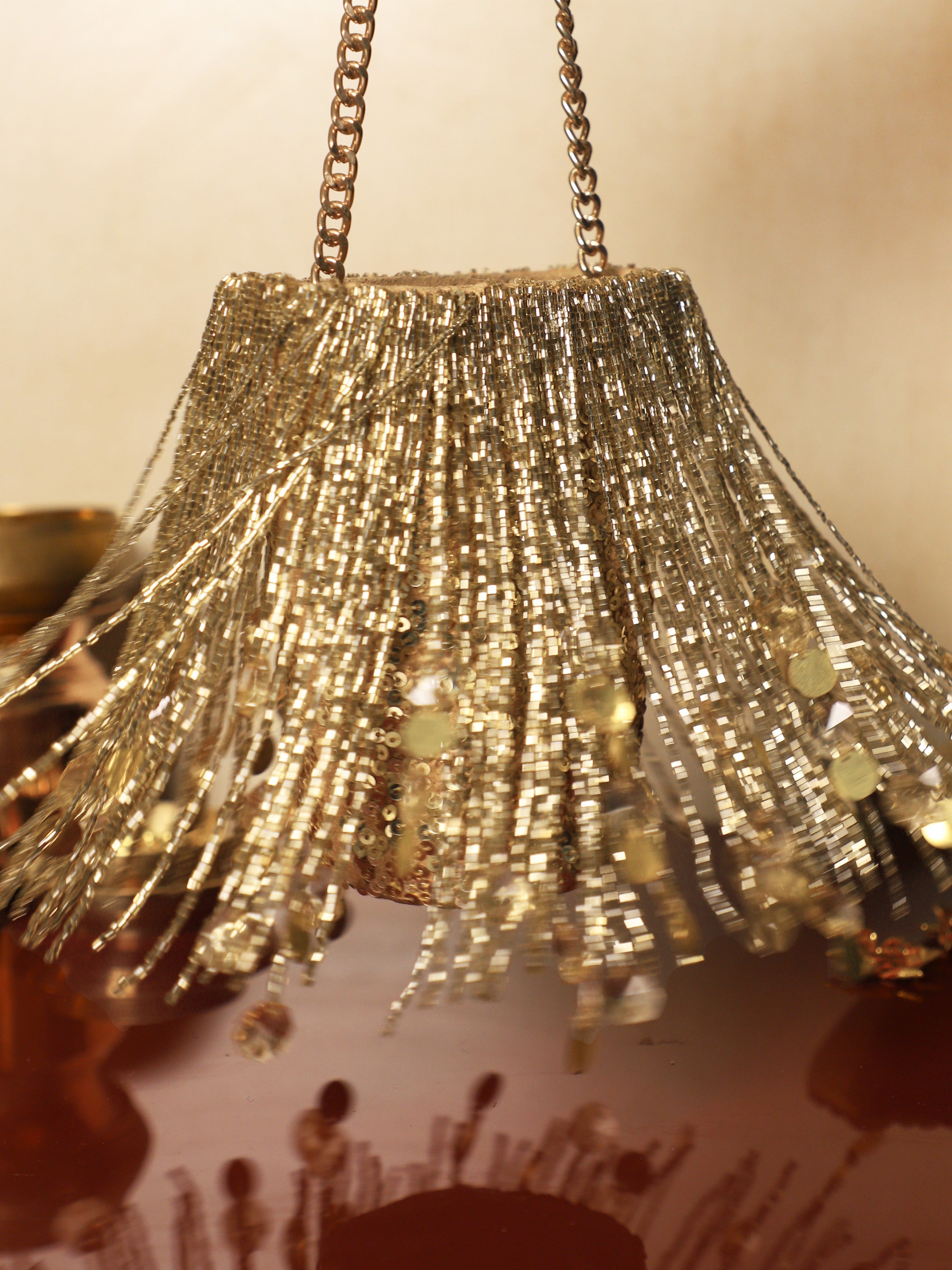 Gold Shimmy Bag