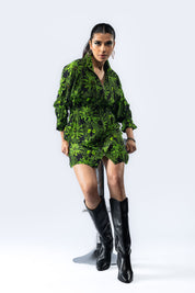 Hand Embroidered Printed Dress