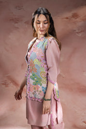Kaia Embroidered Kurta Set With Jacket