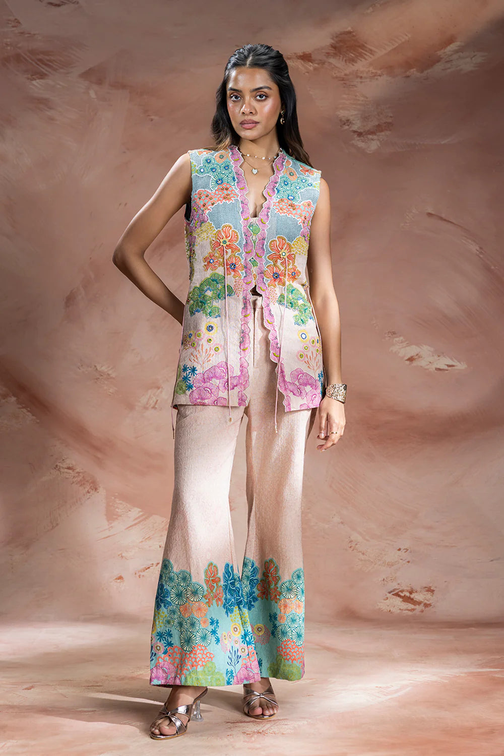 Kaia Embroidered Top And Pants