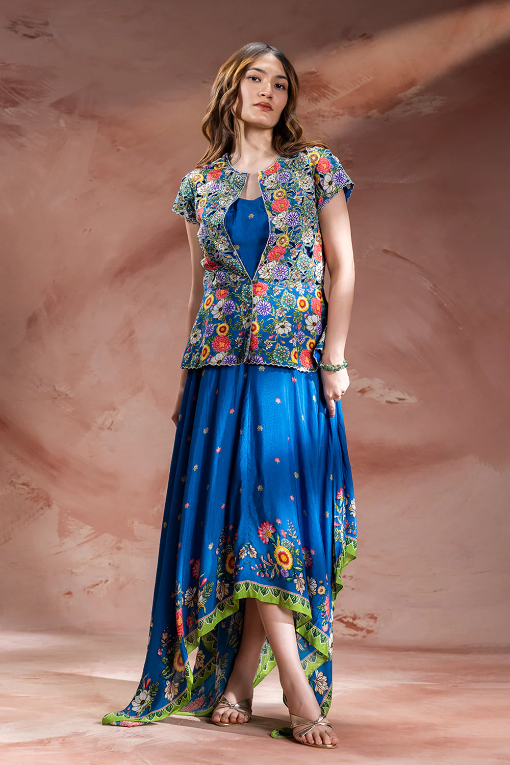 Baghira Embroidered Handkerchief Dress Set