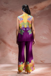 Kaia Embroidered Top With Bootcut Pants