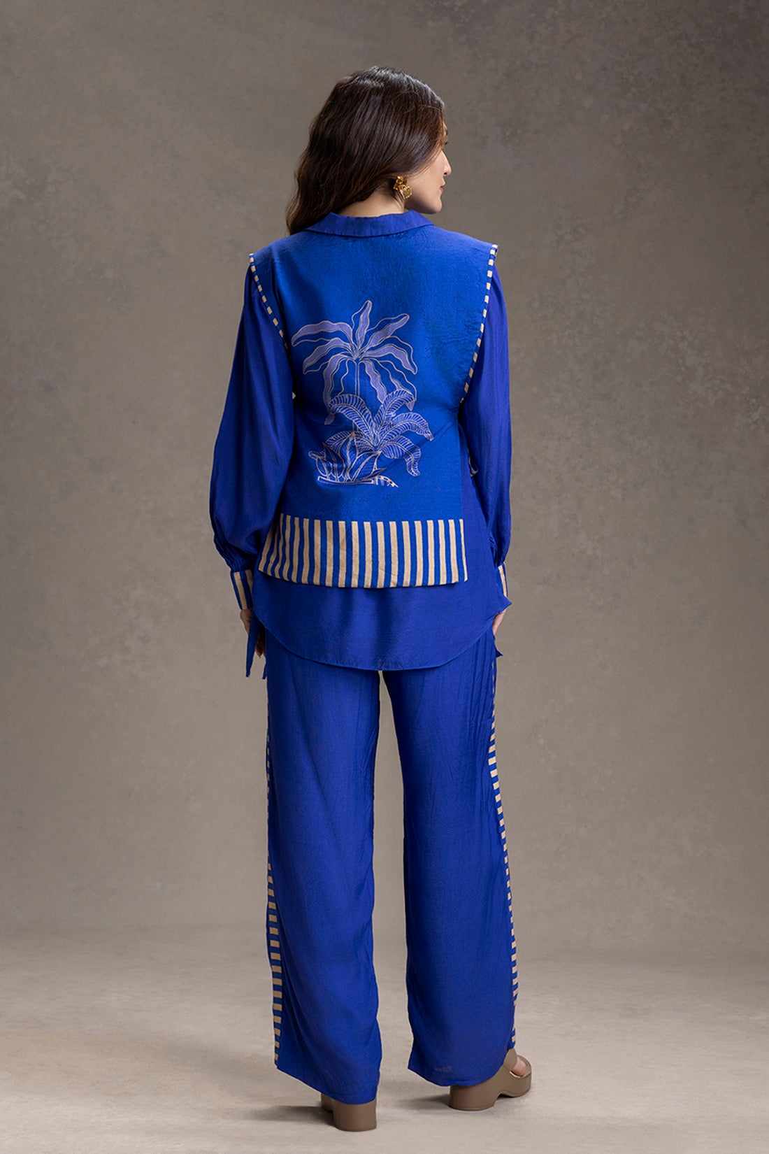 Kyomi Bib Style Shirt With Pants