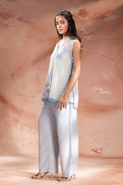 Alisa Embroidered Tie Up Top & Pants