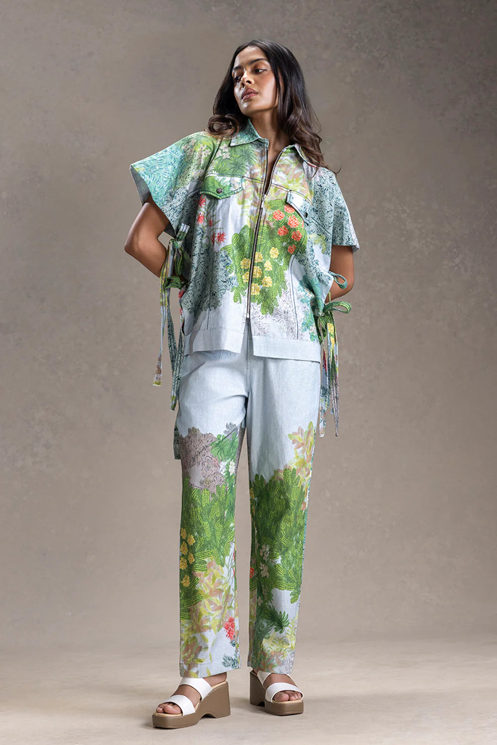 Blume Printed Shacket And Pants