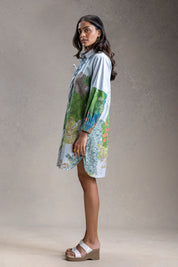 Blume Tie Up Detailed Shirt Dress