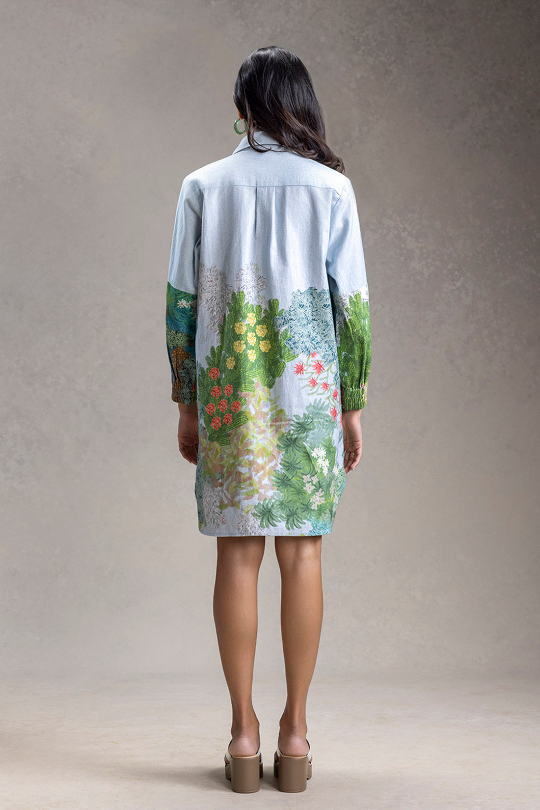 Blume Tie Up Detailed Shirt Dress