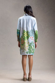 Blume Tie Up Detailed Shirt Dress