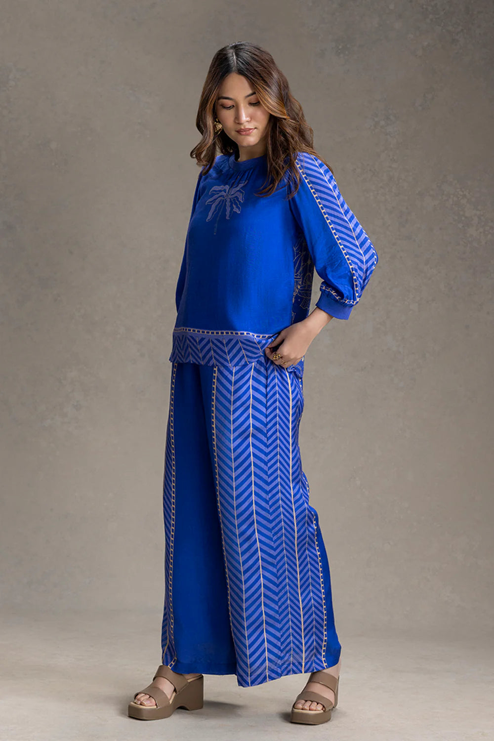 Kyomi Printed Vacation Co-ord Set