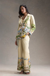 Riviera Printed Blazer Set