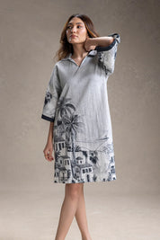 Reviera Printed Boxy Dress
