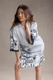 Reviera Printed Boxy Dress