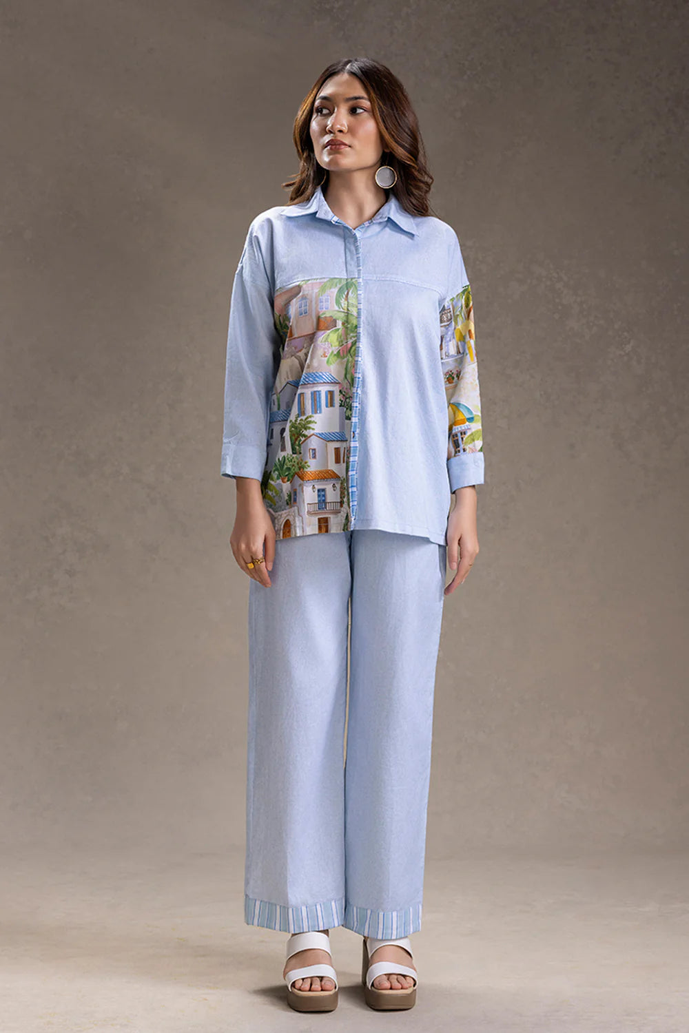 Reviera Printed Shirt And Pants