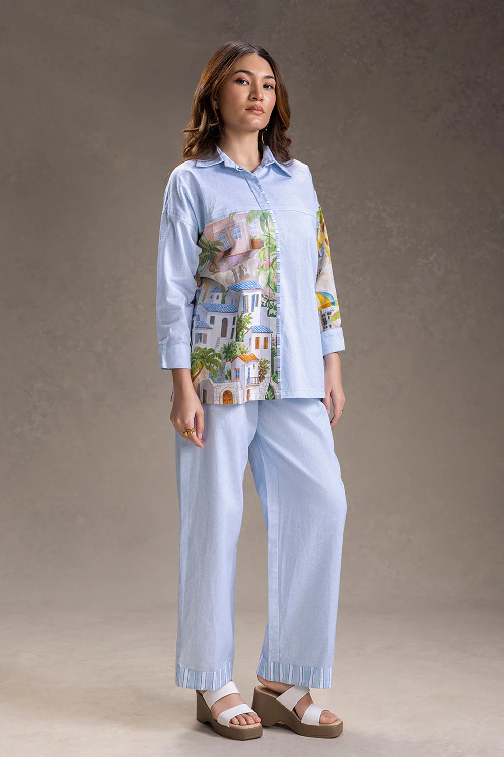 Reviera Printed Shirt And Pants
