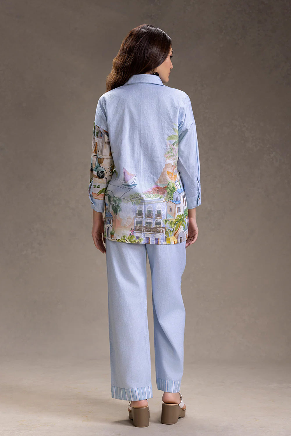 Reviera Printed Shirt And Pants